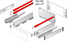 Atira relingy pro vnitřní zásuvku typ 100 l620mm antracitové - 9196189_2.jpg