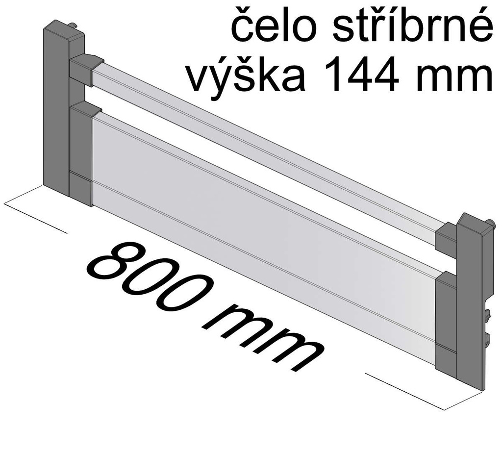 Atira čelo vnitřní zásuvky typ 100 v144mm š800mm stříbrné - 9194775.jpg