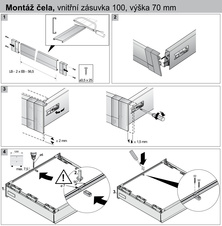 Čelo Atira/InnoTech V70 mm šíře korpusu 450mm bílá - 9194730_2.jpg