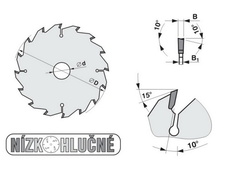 Pilový kotouč 250 x 3,2 x 30 - 64WZ, PILANA 5381-13 - 05463_01.jpg