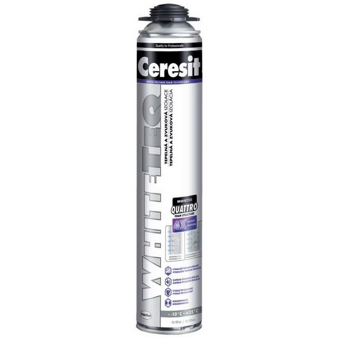 Ceresit WhiteTeq - pistolová nízkoexpanzní pěna 750 ml - 1887669.jpg