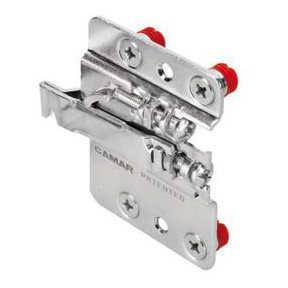 Rektifikační kování pro spodní skříňky CAMAR 807 - sada Levá + pravá včetně závěs. plechů a bílých krytek - 7104388.jpg