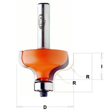 CMT Fréza profilová D 38,1 x 18 x 8 mm - R 6,4 s ložiskem - 06312_01.jpg