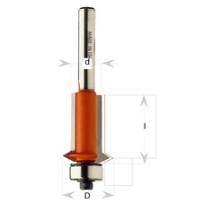 CMT Fréza ořezávací s V břitem D 19 x 25 x 8 mm - s ložiskem - 06310_01.jpg