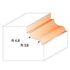 CMT Fréza profilová D 34,2 x 13 x 8 mm s ložiskem - R 3,6/4,8 - 06308_02.jpg