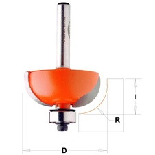 CMT Fréza zaoblovací vypouklá D 22,2 x 12,7 x 8 mm - R 4,75 s ložiskem - 06300_01.jpg