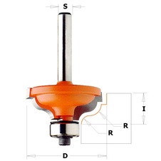 CMT Fréza profilová0 D 34,2 x 13 x 8 mm s ložiskem - R 3,6/4,8 - 02669_01.jpg