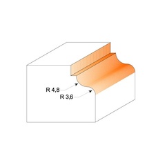 CMT Fréza profilová0 D 34,2 x 13 x 8 mm s ložiskem - R 3,6/4,8 - 02669_02.jpg