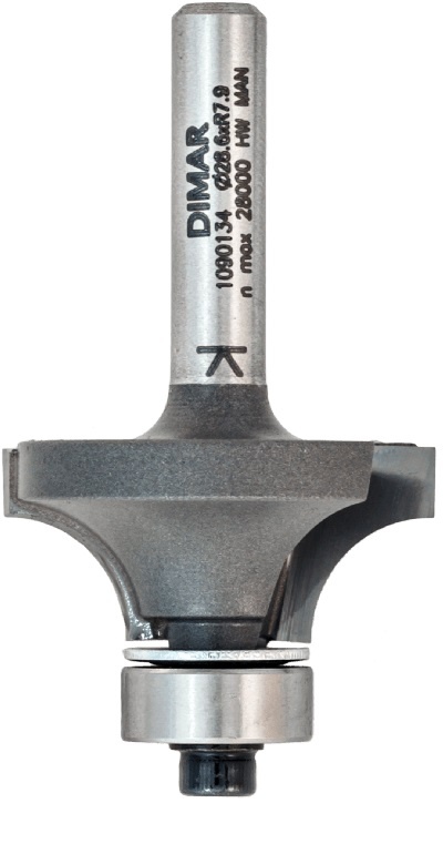 DIMAR Fréza zaoblovací D 19,1 x 9,5 x 8 mm - R 3,2 s ložiskem - 01515.jpg