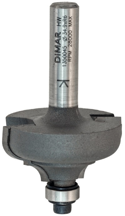 DIMAR Fréza profilová D 34,9 x 17,5 x 8 mm - R 6 S ložiskem - 01305.jpg