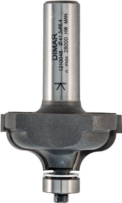 DIMAR Fréza profilová D 34,9 x 13,5 x 8 mm - R 4 s ložiskem - 00924.jpg