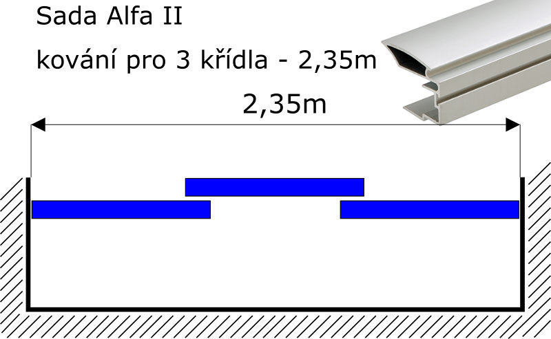 Set posuvné kování ALFA II stříbrné 2,35bm pro 3 křídla - set012.jpg