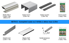Set posuvné kování ALFA II stříbrné 2,35bm pro 3 křídla - set012_1.jpg