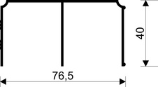 SEVROLL Vedení horní GEMINI DECOR 2,35 m - olivové - 810682_1.jpg