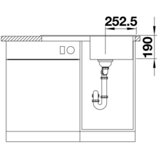 Kuchyňský dřez LEGRA 45 S silgranit káva - 522206_02.jpg