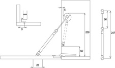 Teleskop plynový sklopný 60N - nikl - 710581_1.jpg