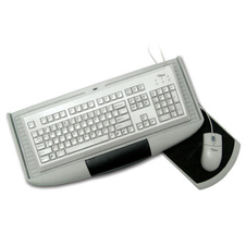 Výsuv na klávesnici + myš 570x270x40 mm - šedý