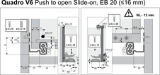 Quadro V6 Push to open plnovýsuv 520mm 30kg - 9135994_2.jpg