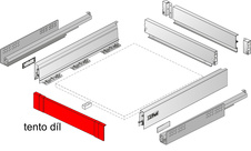 Čelo Atira/InnoTech V70 mm šíře korpusu 1200mm stříbrná - 9194727_2.jpg