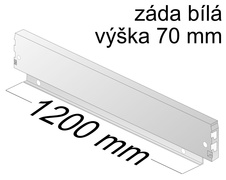 Ocelová záda Atira/ InnoTech V70 mm šíře korpusu 1200mm bílá