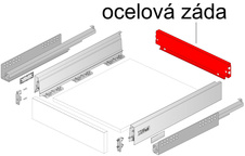 Ocelová záda Atira/ InnoTech V70 mm šíře korpusu 800 mm bílá - 9194447_2.jpg