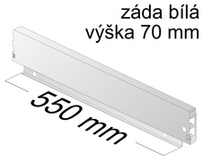 Ocelová záda Atira/ InnoTech V70 mm šíře korpusu 550mm bílá