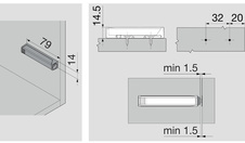 TIP-ON adaptér přímý prodloužená délka černá - 956a1201ts_1.jpg