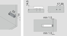 TIP-ON adaptér přímý standardní délka - šedá - 956.1201wa_1.jpg