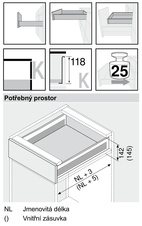 Metabox K částečný výsuv délka 550mm krémově bílá - 320k5500c_1.jpg