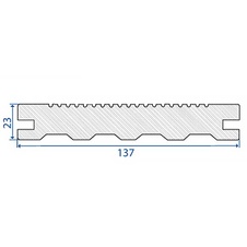 Terafest Prkno GROOVE Teak 137 Classic 23x137x4000mm - 31462_01.jpg