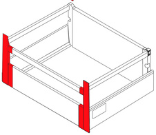 Příchytka čela vnitřní zásuvky vysoká Modern Box Square bílý 199 mm - 7231302_1.jpg