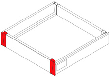 Příchytka čela vnitřní zásuvky nízká Modern Box Square bílý 84 mm - 7231300_1.jpg
