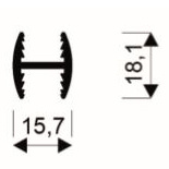 Spojovací lišta tvar\"H\"- 10 olivová - 3M - 00636_01.jpg