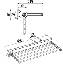 Výsuvný držák na kalhoty sklopný 450 mm - 710507_1.jpg