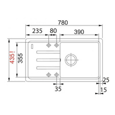 Kuchyňský dřez BSG 611-78/39 pískový melír - 861246_01.jpg