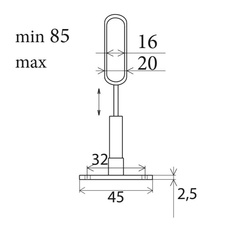 Držák šatní tyče oválné 15 x 30 mm - průchozí - chrom - 7111034_01.jpg