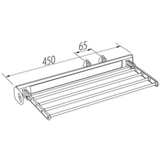 Výsuvný držák na kalhoty sklopný 450 mm - 710507_01.jpg