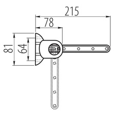 Výsuvný držák na kalhoty sklopný 450 mm - 710507_02.jpg