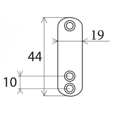 Držák šatní tyče oválné 30 x 15 mm - nikl - 7104318_02.jpg