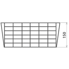 Výsuvný šatní koš, 555-615 x 490 x 150 mm, antracitový epoxid - 2002010202_02.jpg