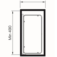 Plnovýsuvný dvojkoš ELEGANCE boční, plná dna BÍLÁ s tlumeným dovřením levý 340 x 470 x 570 (korpus 400mm) - 1002819001_02.jpg