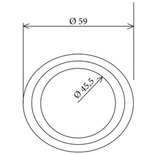 Objímka sloupu krycí, výška 14 mm - chrom mat - 1004013002_01.jpg