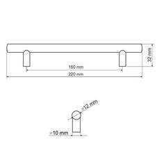 Úchytka Rebecca - 160 - sat/nikl - 02498_01.jpg