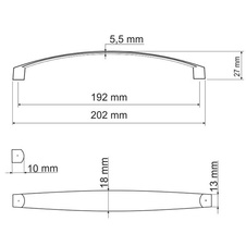 Úchytka Janett - 192 - broušený nikl - 88133_01.jpg