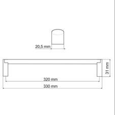 Úchytka Lindsy - 320 - broušený nikl - 88177_01.jpg