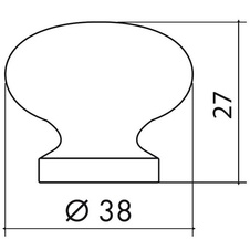 Knopka dřevěná 55 - buk lakovaný - 12711_01.jpg