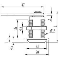 Zámek na plechové dveře 34x23x26 - nikl - 710618_01.jpg