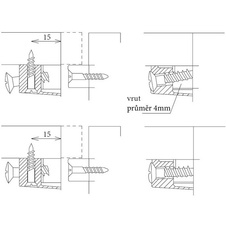 Spojovací kování trapézové TZ4 ocel / plast hnědý - 13105_01.jpg