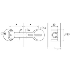 spojovací kování pracovní desky - 120 mm - 7104475_01.jpg