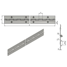 Pianový závěs - 32 x 900 mm - poniklováno - 32041_01.jpg